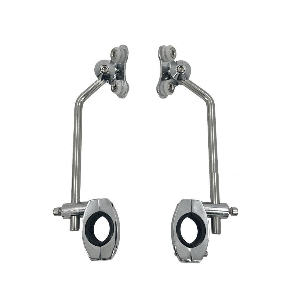 Regulator szyby motocyklowej Motocykl uniwersalny metalowy wspornik szyby przedniej regulowany Do pomocą 22MM 25MM 28MM uchwyt podporowy standardowa kierownica regulator przedniej szyby