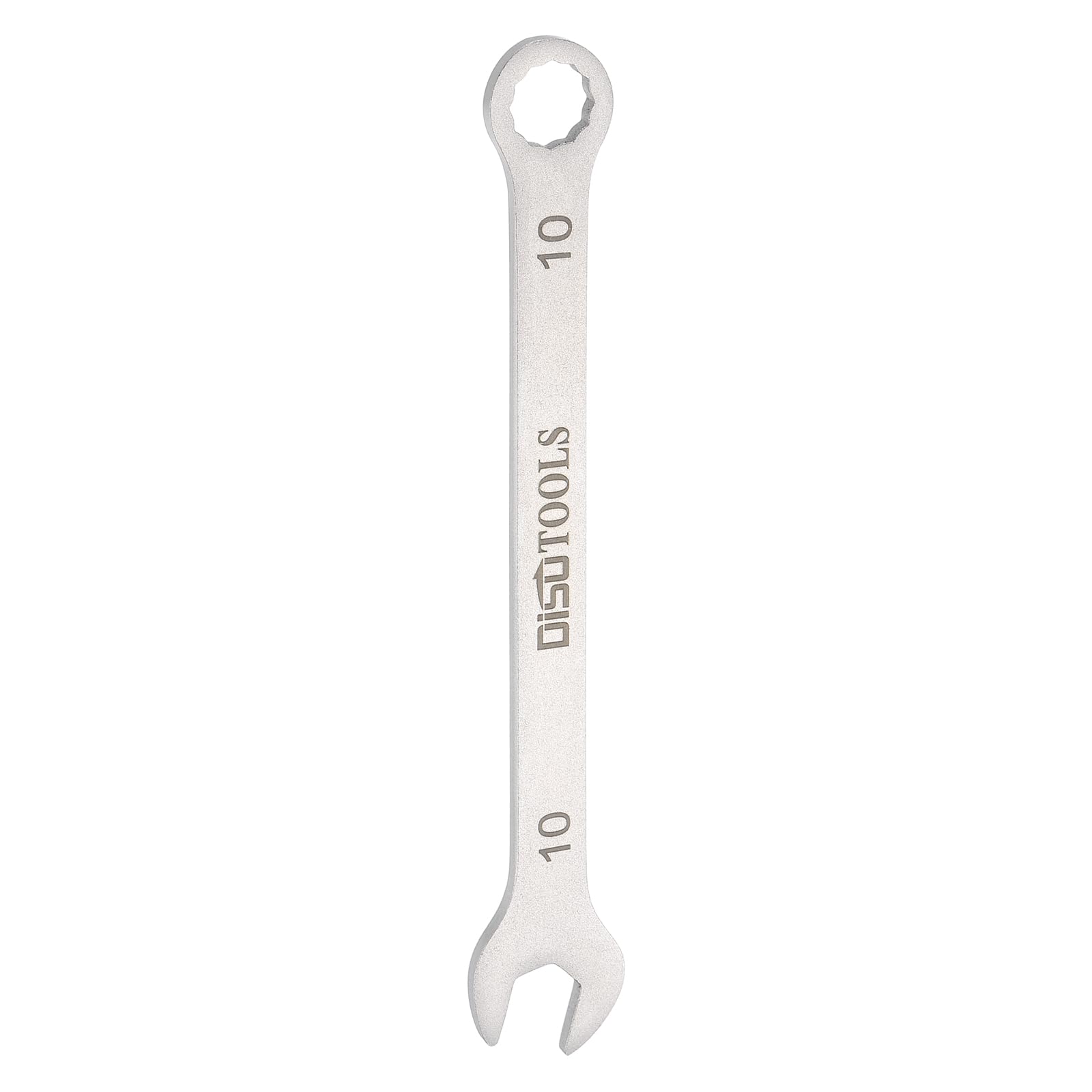 HARFINGTON Thin Combination Wrench Metric 10mm Torx Ended Box 15 Degree Offset Open End Stainless Steel, Silver Tone