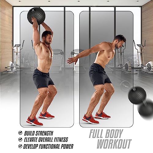 Yes4All 1YHQ Upgraded Fitness Slam Medicine Ball 20Lbs For Exercise thumb #5