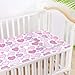 Pink Heart-Shaped Leopard Print Cooling Baby Bassinet Mattress 28