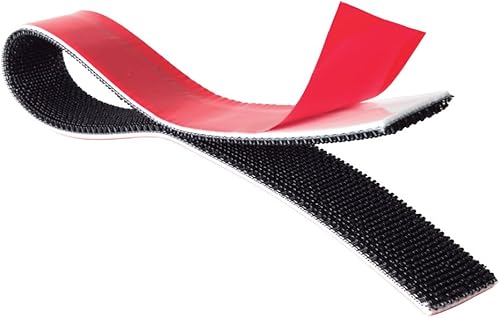 VELCRO Brand ALFA-LOK - Cierre resellable con tecnología Snap-Lock, negro, 1 pulgada de ancho x 20 pies no acoplado (10 pies acoplado) con adhesivo disponible en Yaxa Colombia
