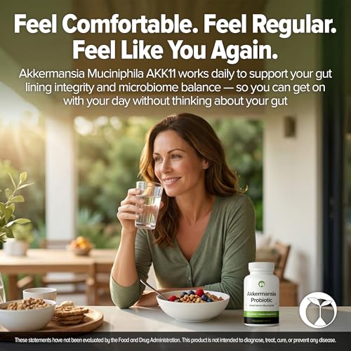 Image of Akkermansia Muciniphila Probiotic 240 Tablets (4 Month Supply) - 100 Million AFU Researched Strain AKK11 - Supports Digestive Health & Gut Lining - GMP Certified (240, Akkermansia Muciniphila)