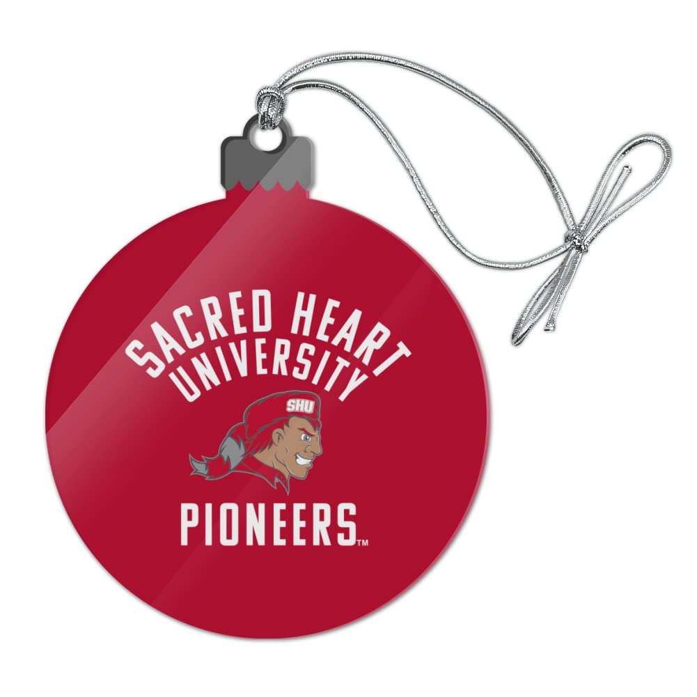 GRAPHICS & MORE Sacred Heart University Pioneers Logo Acrylic Christmas Tree Holiday Ornament