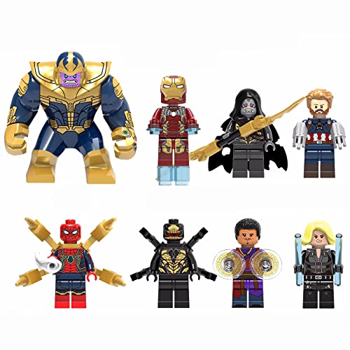 HQSGDMN 8-teiliges Minifiguren-Adventskalender-Sammelfigurenset Serie Custom Collectible Minifigur Kompatibel mit Lego…
