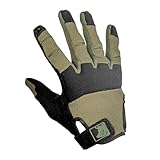 PIG Alpha Full Dexterity Tactical Gloves for Shooting, Touchscreen Compatible, Breathable, 1 Pair, Ranger Green, Medium