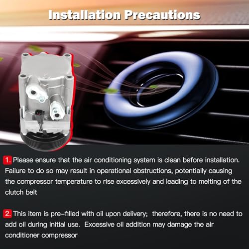 Image of cciyu Air Conditioning Compressor for Ford Explorer Fit for Lincoln Town