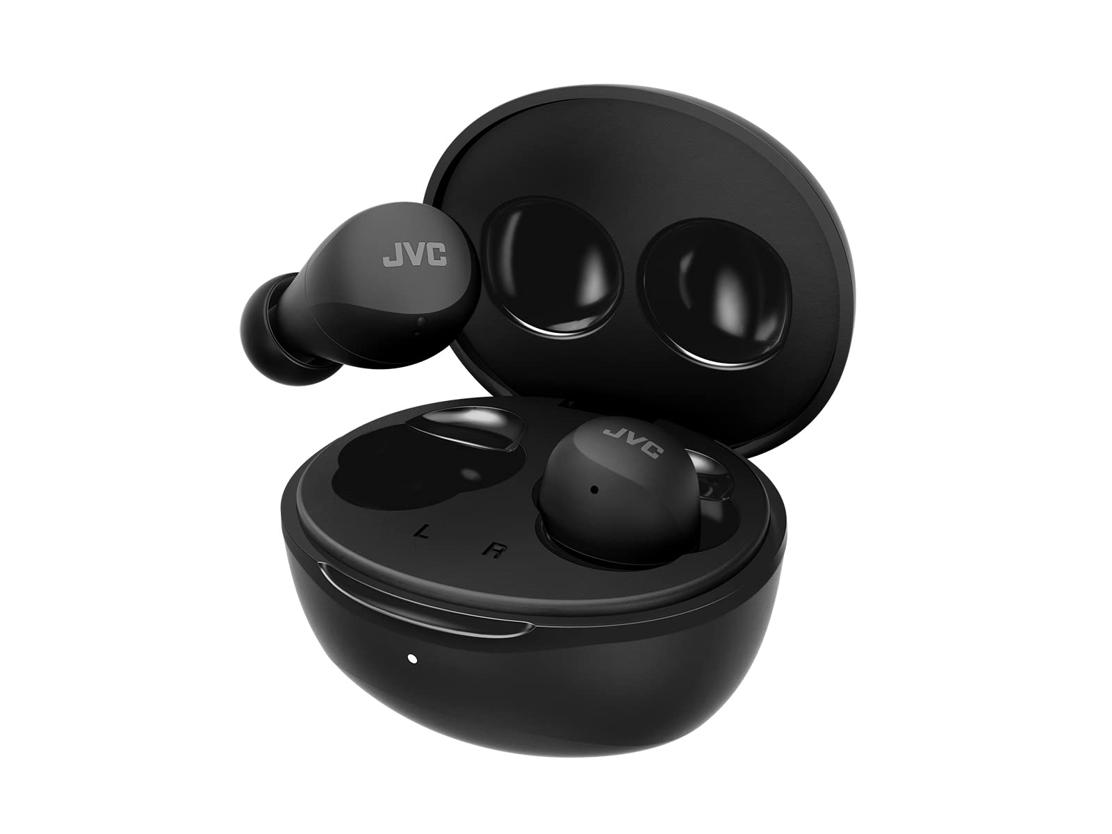 JVC Auriculares inalámbricos Gumy Mini - Bluetooth (5.1) Pequeños y Ligeros, con 3 Modos de Sonido, Resistencia al Agua (IPX4) y 23H de Batería. Deportivos y para Casa - HA-Z66T-B, Negro