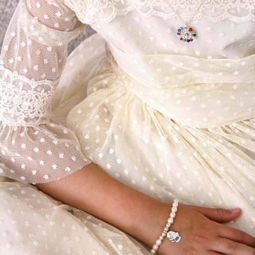Pulsera Ángel de la Guarda anti alérgica en plata de ley y cuarzo rosa protector 2
