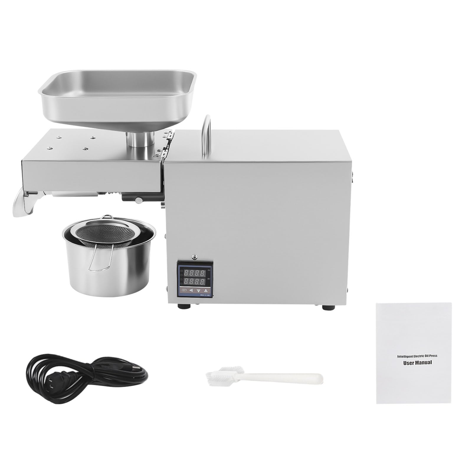Prensa de aceite eléctrica 610W Máquina automática de prensa de aceite de