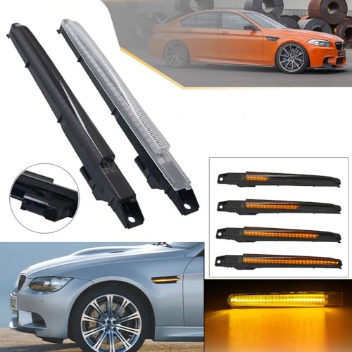 Luz intermitente dinámica ámbar y lámpara de señal giro lateral F10 M5 2010-2016 2