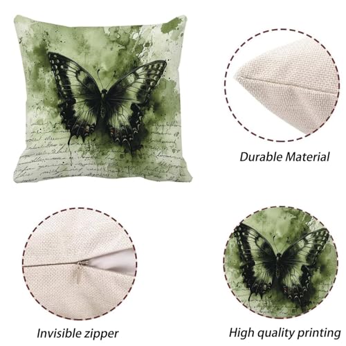 Housse coussin 65x65 vert imperméable et résistant pour l'extérieur