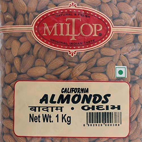 Image of Miltop California Almonds, 1kg,Raw