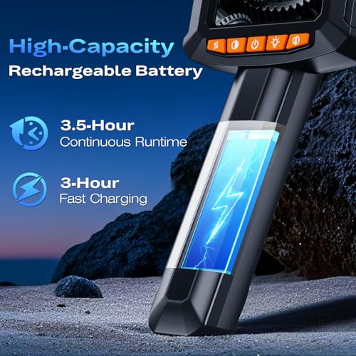 Image of Endoscope Camera with Light, Handheld Borescope, 2.8 inch IPS Inspection Camera