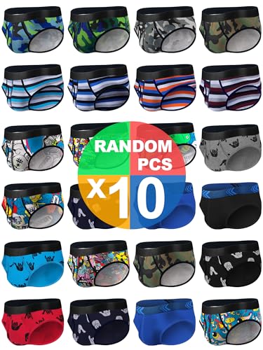 Men's Underwear Briefs Cotton for Men Soft Breathable Comfy U Pouch Brief