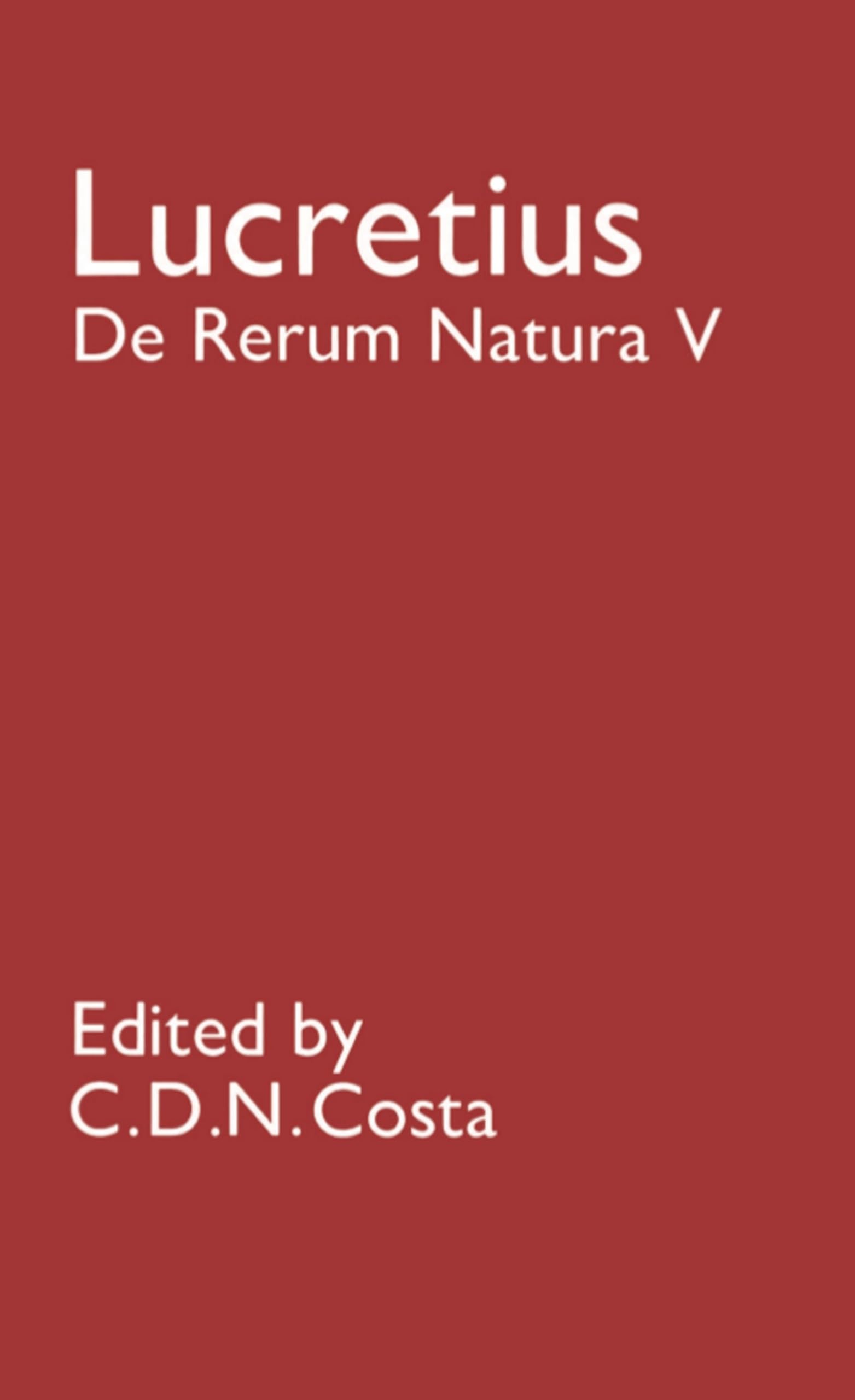 Lucretius De Rerum Natura V