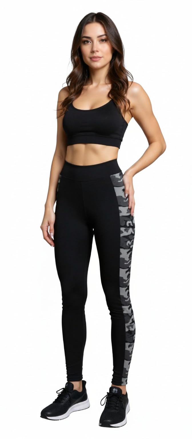 kgn hub Women's High Waist Yoga Leggings, Ankle Length, Squat-Proof Gym Pants with Pockets, Slim Fit-picture-50
