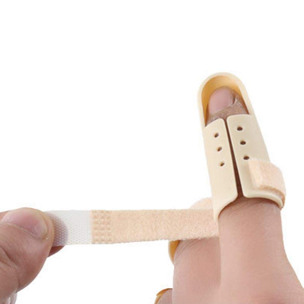 Digital Shoppy 1Pc Plastic Hand Finger Splints Support Brace Mallet Splint for Broken Finger Joint Fracture Pain Protection Adjustable Hook (3XL) 3