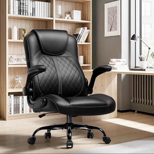 GTPLAYER Gaming Chair with Flip-Up Armrest, Executive Office Chair with Rocking Function, Ergonomic...