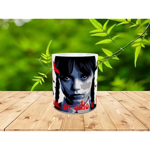 Genérico Taza personalizada personaje Miércoles regalo para fans serie de televisión amigos y fans