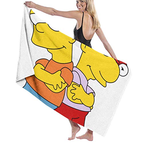 Preisvergleich Produktbild AGHRFH Bart Simpson Strandtuch Badetücher Badetücher Zubehör Pool Handtuch