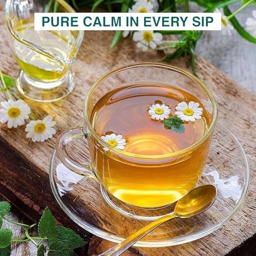 Image of CHAYAM Chamomile Tea Loose Leaf - 30g each | Pure Whole Chamomile Flowers | Calming Bedtime Herbal Tea | Good Sleep & Stress Relief | Caffeine-Free - pack of 2
