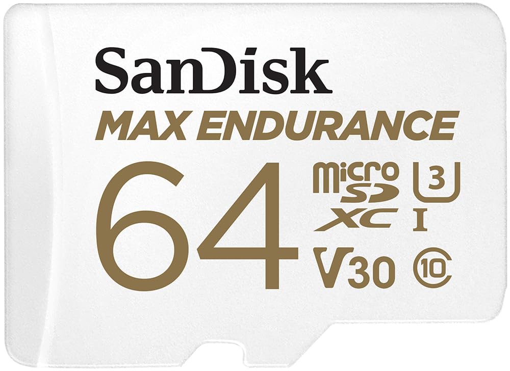 Cartão MicroSDXC SanDisk 64GB de resistência máxima com adaptador