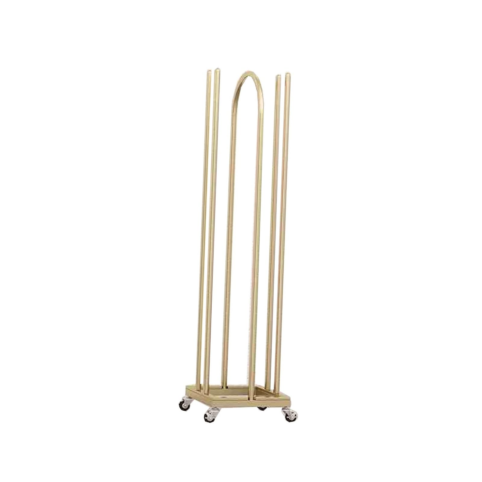 BHGFYXBS Two-Sided Clothes Hanger Holder Organizer Stacker For Closet Laundry Retail Store,Gold-100x30x35cm