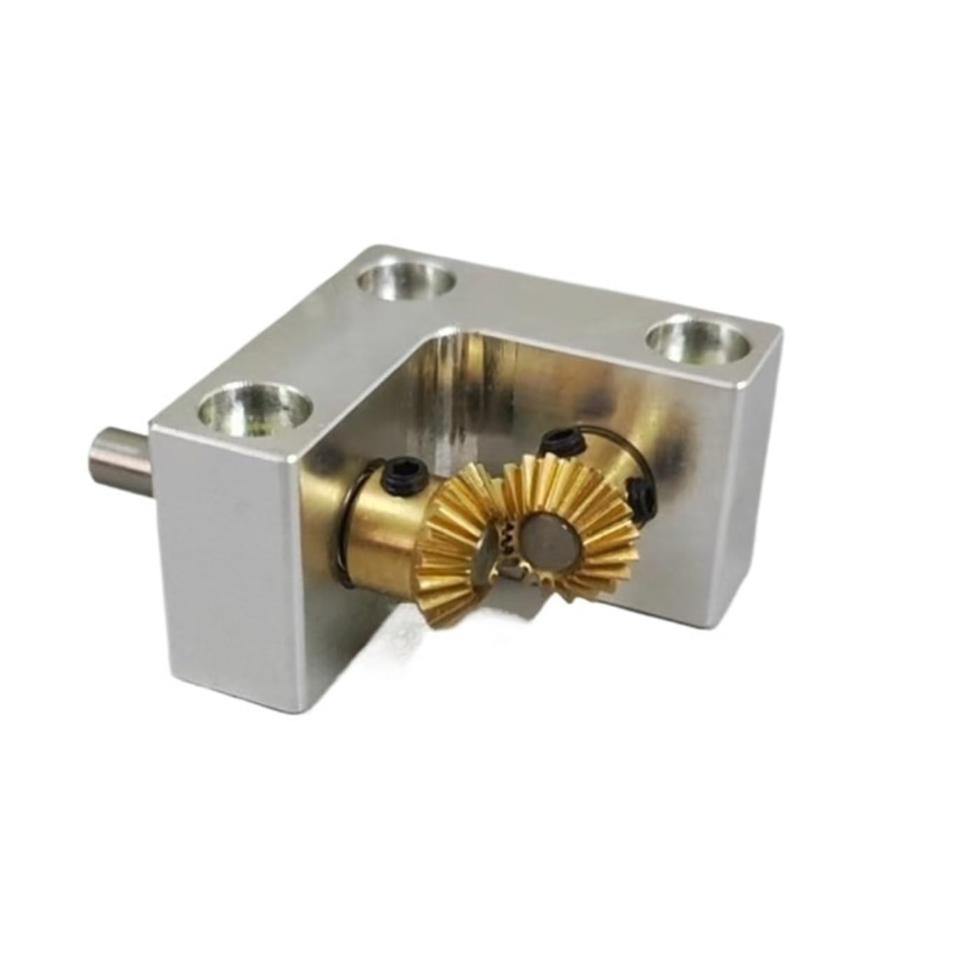 Angle Steering Micro Copper Bevel Gear Commutator 1:1 Transmission Right Angle Corner Device 4mm Diameter Shaft Steering Reducer Gearbox Driving Change