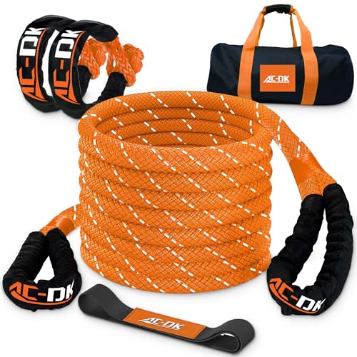 AC-DK 30ft Kinetic Recovery Rope with Shackles