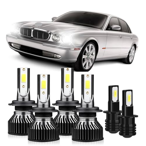 Lámparas LED para Jaguar XJR XJ8 2004-2008 6000K 20000LM Pack 6 miniatura 1