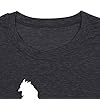GEMLON Women The Chicken Whisperer Shirt Funny Graphic Farm Life Tee Casual Sleeve Top (Dark Grey, S)