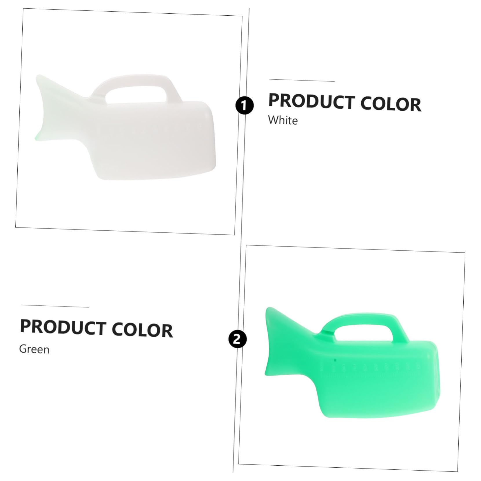 TOVINANNA Handheld Urine Bottle for Women Pee Funnel Portable Urinal Hospital Supply Travel Pee Bottle Easy to Carry