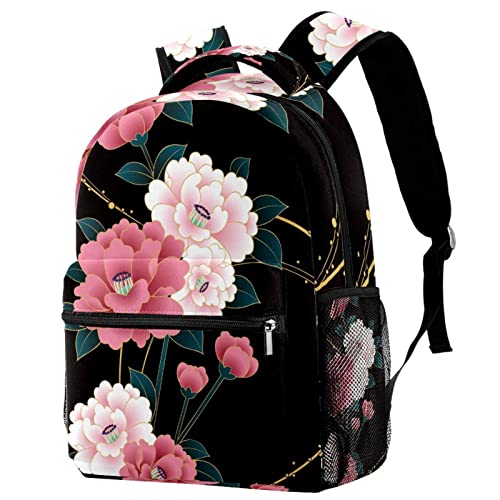 Sacs à dos légers pour livres d'école enfants avec motifs fleurs colorés