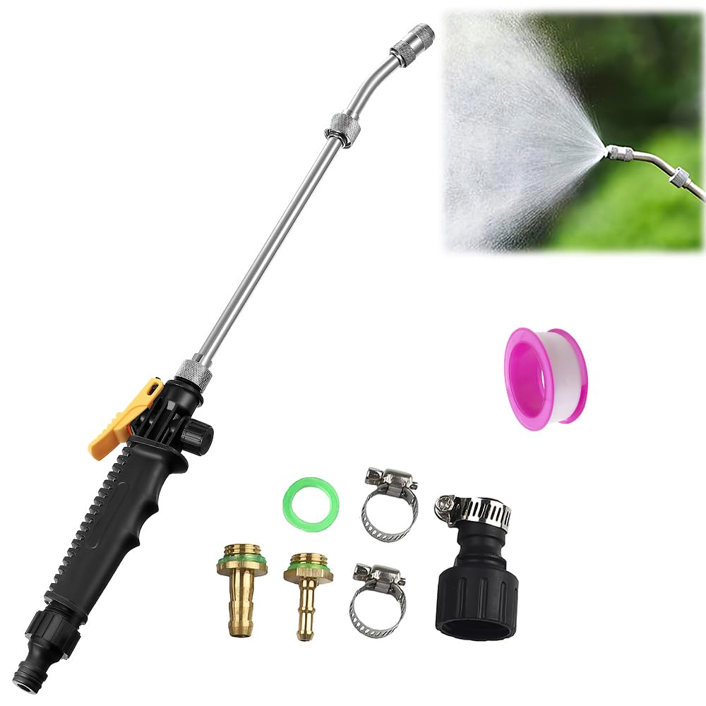 56cm Varita Pulverizadora, Varita Pulverizadora de Repuesto, Acero Inoxidable 1/4'' 3/8'' de Latón, Varilla de Pulverización Universal de Repuesto Ajustable para Jardines, Cinturones Verdes