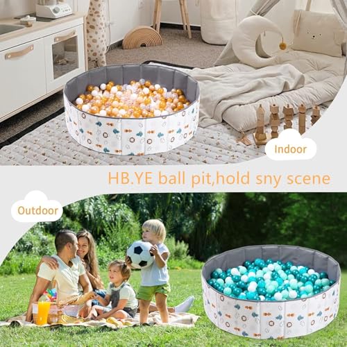 Bällebad Bällepool Faltbare Spielplatz Für Baby Kinder Kinderzimmer (Bällebad, 100cm)