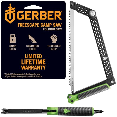 Gerber Freescape Camp Outdoor Folding Bow Saw available in Black