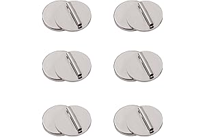 6pcs Mini Magnetic Brooch Pin Converter: Nearly Invisible Fasteners for Fabrics