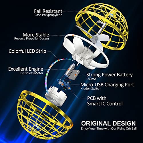image for AMERFIST 2025 Flying Orb Ball Toy,Cosmic Globe Boomerang Hover Ball Ga