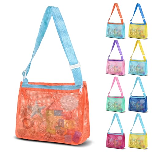 VOROLO Mesh Beach Bag for Holding Toys,Sand Towels Tote for Kids ...