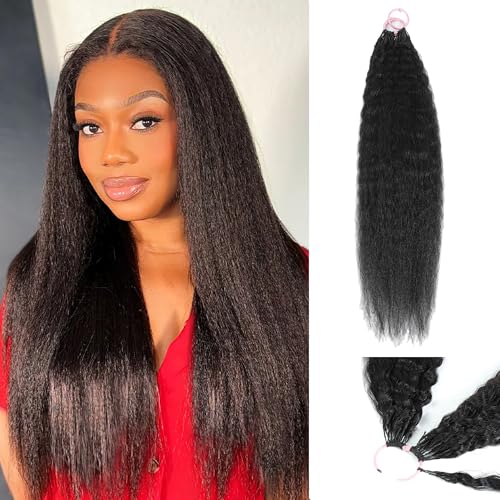 Kinky Straight Feather Crochet 20 in
