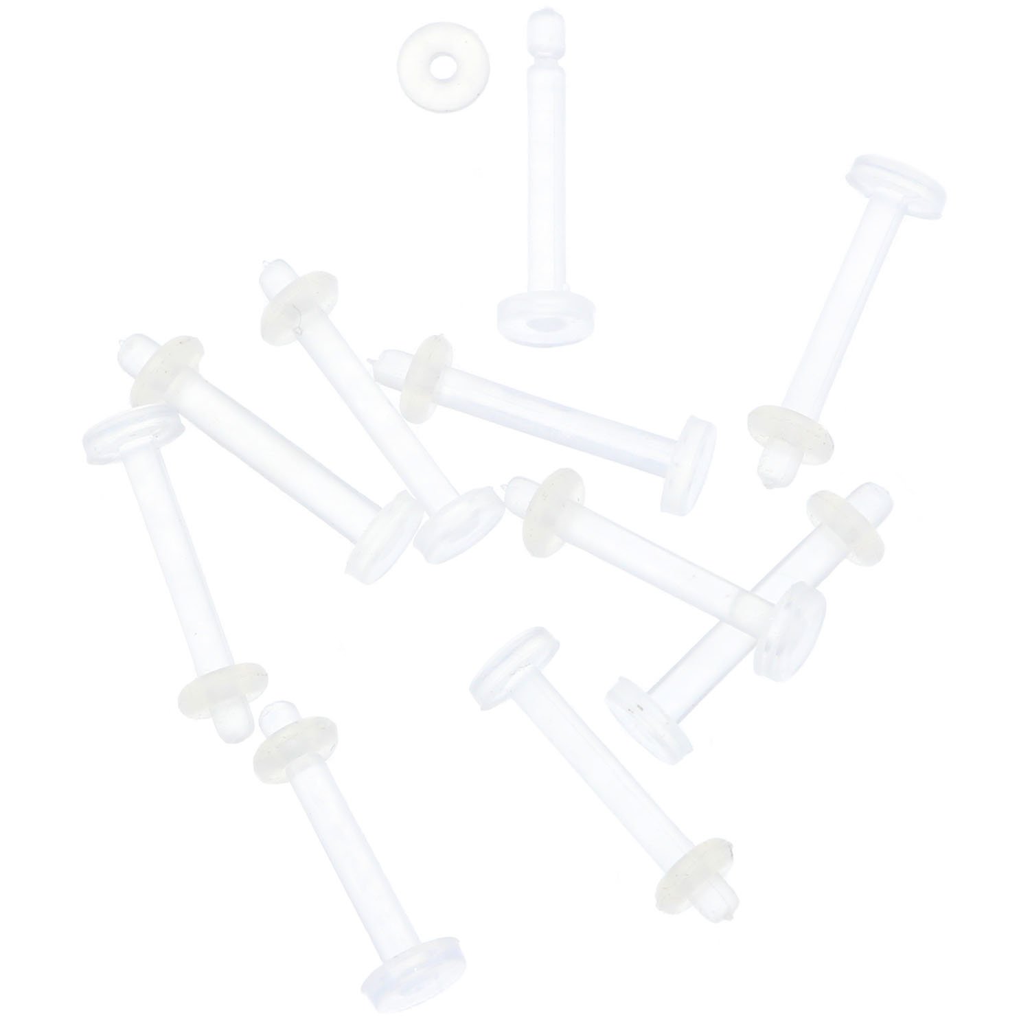 10pcs 16G Flexible Bioplast Retainer Lip Studs Monroe Labret Cartilage Rings Snake Bite Eyes Piercing