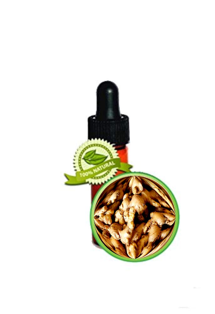 Ginger Root Essential Oil (Zingiber officinale) - Dram (3.7ml / 1/8oz) - Skin Body, Gingerol, Antioxidant, Soothe Sore Muscles, Calm Stiff Joints, Lymphatic Drainage Massage, Healthy Hair