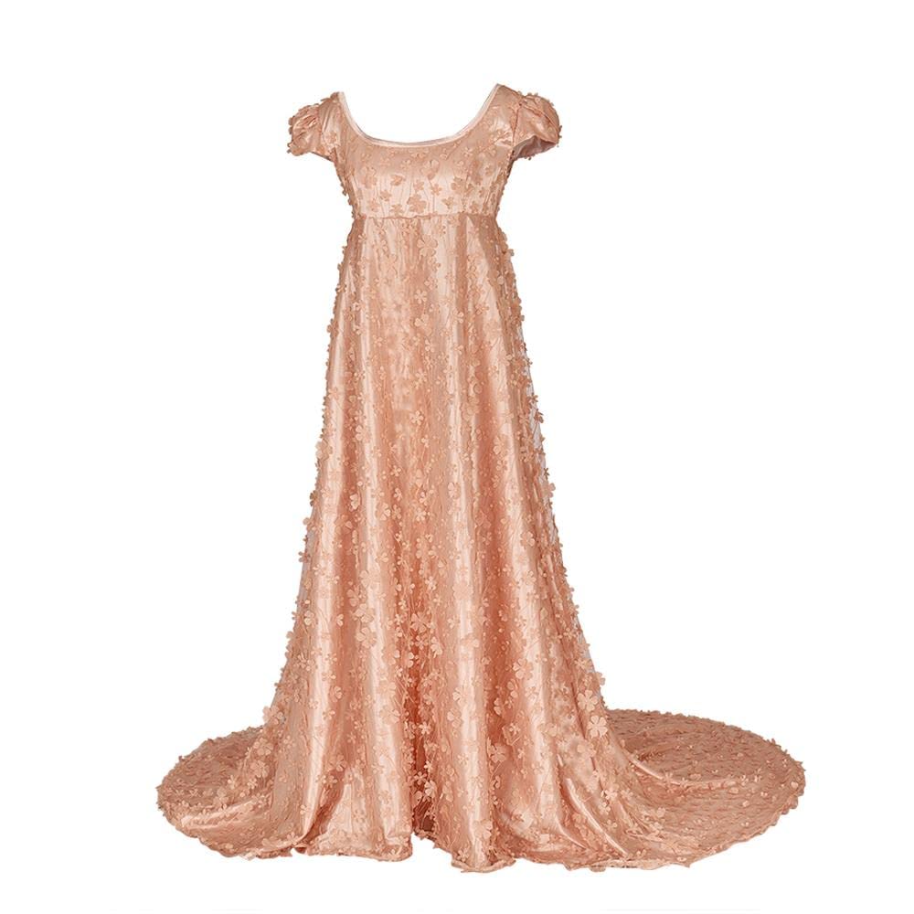 MyheroCos Daphne Regency Women's Blue Lace Dress