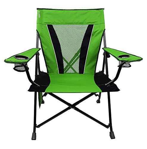 Kijaro XXL Dual Lock Portable Camping and Sports Chair, Ireland Green