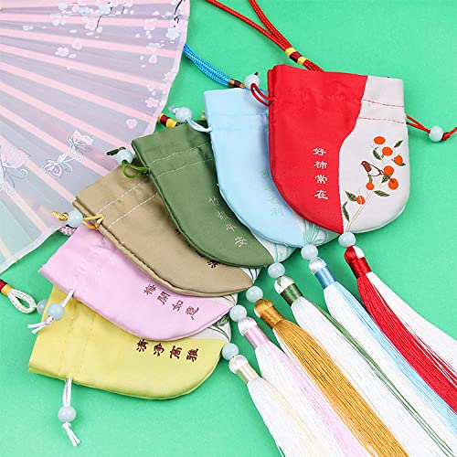 Bolsa de seda para joyas, 4 piezas, saco sachet miniatura 3