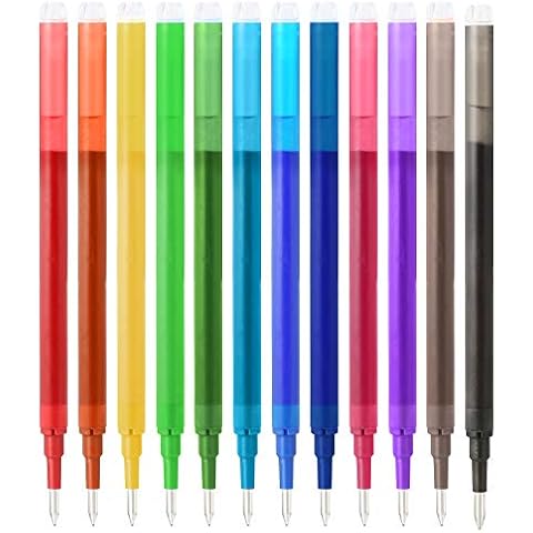PENCILMARCH 12 Pack Erasable Pen Refills Cover