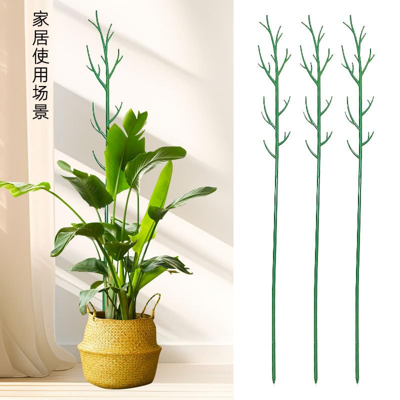 Tutori per piante, 30 pezzi di bastoncini di supporto per piante, tutori per piante da interno da 17 cm/27 cm/37 cm (30, verde) | Leroy Merlin