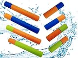 Kellegour 8er Wasserspritzpistole Set, 33cm Wasserspritzpistolen Groß,15cm Wasserpistole Klein,Wasserpistole Schaumstoff Bunte,für Jungen und Mädchen, Party Strand Pool Outdoor Spielzeug Mitgebsel