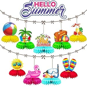   Summer-Honeycomb-Centerpieces-Summer-Themed-Party-Table-Decorations-Beach-Honeycomb-Centerpiece-for-Pool-Table-Decorations-9-Pcs