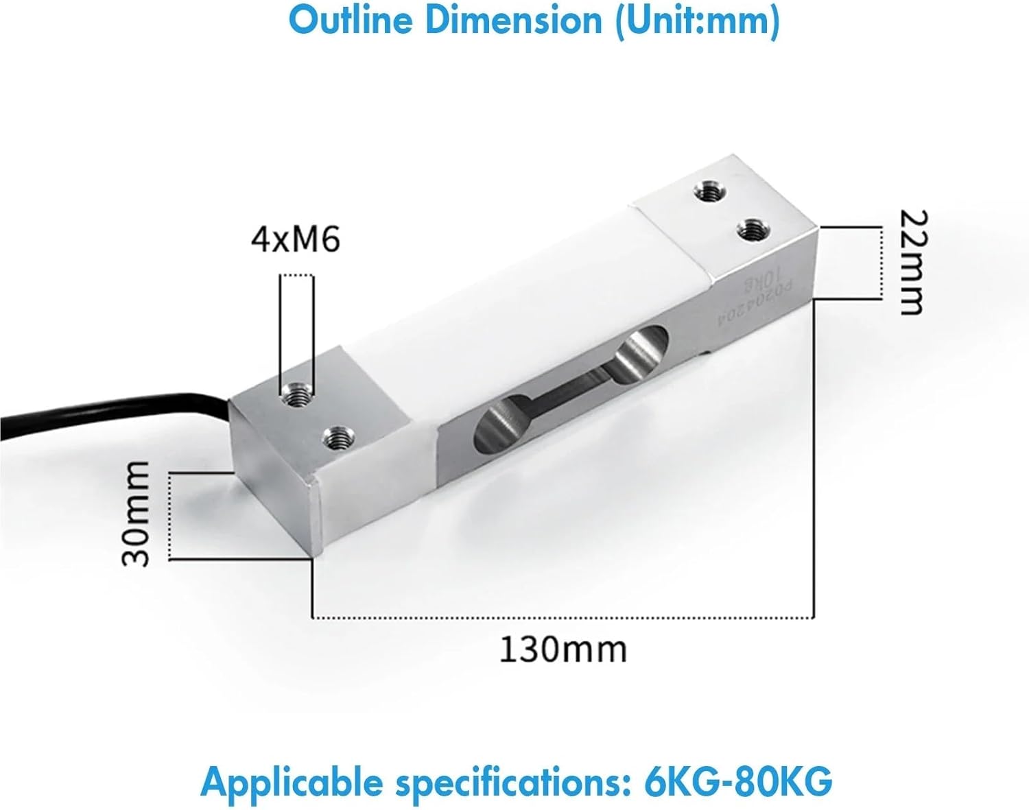 High Precision Parallel Beam Single Point Weighing Sensor Electronic Scale Accessories Small Range Pressure Induction(0-6KG with Platform)